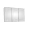 Ketcham 48" x 30" Fully Recessed Polished Edge Tri-View Medicine Cabinet R-4830PE - alternate 1