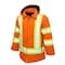 Tough Duck Hi-Vis Parka, 100% Cotton 10 oz. Duck, Class 1 Type O, Orange, 2XL S15721 - alternate 1