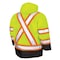Tough Duck Men's Hi-Vis Safety Parka, 300D Poly Oxford with PU Coating, Green, 2XL S17621 - alternate 3
