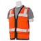 Deltaplus Surveyor Vest, Premium, Orange, 4X 62325 - alternate 4
