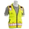 Deltaplus Deluxe Surveyor Vest Lime MD, 100% polyester solid front, mesh back, Hi Viz Lime, Size Medium 62385 - alternate 4