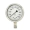 Pic Gauges Gauge, 4", 0-10000 psi, 1/2"LM, 316SS, 4 in Dial, 1/2 in NPT Male Lower Location PRO-301L-402U - alternate 2