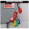 Master Lock Zenex Thermoplastic Padlock, 1-3/8 in Wide, 1-1/2 in H, Stainless Steel Shackle, Key Retaining, Red S31RED - alternate 5