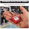 Master Lock Zenex Thermoplastic Padlock, 1-3/8 in Wide, 1-1/2 in H, Stainless Steel Shackle, Key Retaining, Red S31RED - alternate 2