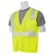 Deltaplus Vest with Pockets, Economy, Hi-Viz, Lime, M 61629 - alternate 3