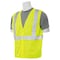 Deltaplus Safety Vest, Economy, Hi-Viz, Lime, L 61426 - alternate 3
