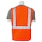 Deltaplus Safety Vest, Economy, Hi-Viz, Orange, M 61433 - alternate 4