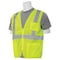 Deltaplus Safety Vest, Zippered, Hi-Viz, Lime, 2XL WEL61650HL2X - alternate 4