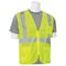 Deltaplus Safety Vest, Zippered, Hi-Viz, Lime, 2XL WEL61650HL2X - alternate 3