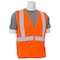 Deltaplus Safety Vest, Mesh, Hi-Viz, Orange, 3XL 61457 - alternate 4
