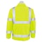Deltaplus Hi-Vis Rain Coat, Polyester/Polyurethane Coating, High Visibility Lime, 5XL 61486 - alternate 3