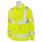 Deltaplus Hi-Vis Rain Coat, Polyester/Polyurethane Coating, High Visibility Lime, 5XL 61486 - alternate 2