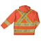 Tough Duck Hi-Visibility Rain Pants, 100% Rip-Stop Polyester, 32 in Inseam, Drawstring Closure, Orange S37421 - alternate 6