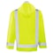 Deltaplus Hi-Vis Oversized Rain Jacket, Polyester/Polyurethane Coating, High Visibility Lime, M/L WEL61495HLLG - alternate 3