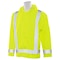 Deltaplus Hi-Vis Oversized Rain Jacket, Polyester/Polyurethane Coating, High Visibility Lime, M/L WEL61495HLLG - alternate 2