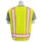 Deltaplus Surveyor Vest, ANSI Class 2, Lime, XL, 100% polyester tricot, Hi Viz Lime, Size XL 62372 - alternate 3