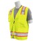 Deltaplus Surveyor Vest, ANSI Class 2, Lime, XL, 100% polyester tricot, Hi Viz Lime, Size XL 62372 - alternate 4