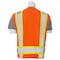 Deltaplus Safety Vest, ANSI, Hi-Viz, Orange, M 62158 - alternate 3