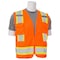 Deltaplus Safety Vest, ANSI, Hi-Viz, Orange, M 62158 - alternate 4