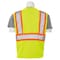 Deltaplus Vest, Hi-Viz, Lime, Contrasting Trim, L 61816 - alternate 2