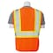 Deltaplus Vest, Hi-Viz, Orange, Contrasting Trim, M 61823 - alternate 3