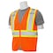Deltaplus Vest, Hi-Viz, Orange, Contrasting Trim, M 61823 - alternate 2