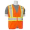Deltaplus Vest, Hi-Viz, Orange, Contrasting Trim, M 61823 - alternate 4