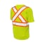 Tough Duck High Visibility Short Sleeve Shirt, 2, R, Polyester, Green/Yellow, M S39211 - alternate 2