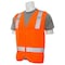 Deltaplus Safety Vest, Zipper, Hi-Viz, Orange, L 61209 - alternate 2