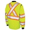 Tough Duck Men's Hi-Vis Quilted Safety Jacket, 100% Polyester, Fluorescent Green, 5XL S43231 - alternate 3