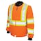 Tough Duck Hi-Vis Quilted Safety Jacket, 100% Polyester, Fluorescent Orange, S S43211 - alternate 2