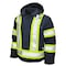 Tough Duck Hi-Vis Safety Jacket, 100% Cotton 10 oz Duck, Class 1 Type O, Navy, 3XL S45721 - alternate 1