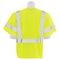 Deltaplus Safety Vest, Reflective Trim, HiViz, Lime, M 14550 - alternate 2