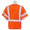 Deltaplus Safety Vest, No Pockets, Hi-Viz, Orange, M 14558 - alternate 3