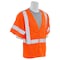 Deltaplus Safety Vest, No Pockets, Hi-Viz, Orange, M 14558 - alternate 2