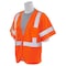 Deltaplus Safety Vest, Mesh, Hi-Viz, Orange, L 61937 - alternate 3