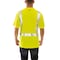 Tingley Job Sight Class 2 Premium T-Shirt, Class 2, Birdseye Polyester, Lime/Black, L S74122 - alternate 2