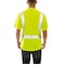 Tingley Job Sight Class 2 Black Front T-Shirt, Class 2, Type R, Birds Eye Polyester, Yellow/Black, M S75122 - alternate 2
