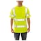 Tingley Job Sight Class 3 Short Sleeve T-Shirt, Birds Eye Polyester, Lime, L S75322 - alternate 1