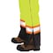Tough Duck High Visibility Bib Overalls, Mens, Waist 32" to 34", Fluorescent Green, M S87611 - alternate 2