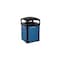 Rubbermaid Commercial Tailor(TM) 41 gal Square Outdoor Can, Black, None, Metal, 25 3/16 in 2182672 - alternate 2