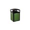 Rubbermaid Commercial Tailor(TM) 41 gal Square Outdoor Can, Black, None, Metal, 25 3/16 in 2182672 - alternate 8