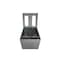 Rubbermaid Commercial Silhouettes 34 gal Square Indoor Metal Can, Silver, None, Steel, 21 13/16 in 2182675 - alternate 2