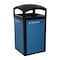 Rubbermaid Commercial Tailor(TM) 51 gal Square Outdoor Can, Black, None, Metal, 25 3/16 in 2182678 - alternate 4