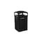 Rubbermaid Commercial Tailor(TM) 51 gal Square Outdoor Can, Black, None, Metal, 25 3/16 in 2182678 - alternate 3