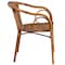 Flash Furniture Brown Rattan Patio Chair with Dark Red Frame SDA-AD632009D-1-GG - alternate 10