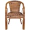 Flash Furniture Brown Rattan Patio Chair with Dark Red Frame SDA-AD632009D-1-GG - alternate 9