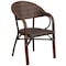 Flash Furniture Cocoa Rattan Patio Chair w/ Bamboo-Aluminum Frame SDA-AD642003R-1-GG - alternate 5