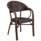 Flash Furniture Dark Brown Rattan Patio Chair with Red Frame SDA-AD642003R-2-GG - alternate 5