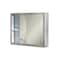 Ketcham 24" x 20" Surface Mounted Polished Edge Sliding Door Medicine Cabinet SD-2420